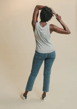 Poplinen Shirley Bamboo Tank Top - Gray