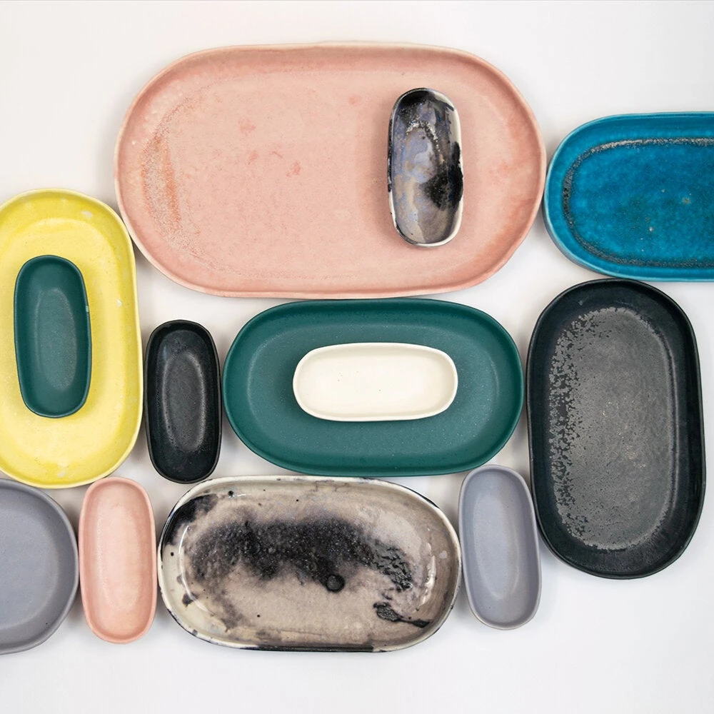 Lauren HB Studio Porcelain Oval Trays 6 Lauren HB Studio Porcelain Oval Trays