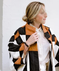 Anchal Clothing Quilted Patchwork Plaid Cocoon Jacket 10 Anchal Clothing Quilted Patchwork Plaid Cocoon Jacket