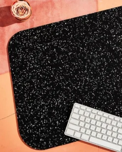 Slash Objects R2 Recycled Rubber Deskmat - Speckled Black Home Goods