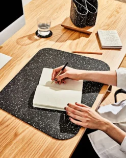 Slash Objects R2 Recycled Rubber Deskmat - Speckled Black Home Goods
