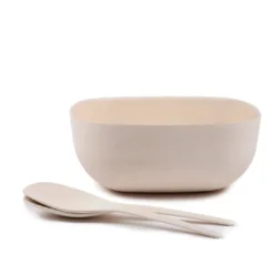 EKOBO Recycled Bamboo Salad Bowl + Servers Set