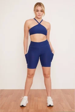 Wolven Recycled Bike Short With Pockets - Indigo Activewear + Athleisure 17 Wolven Recycled Bike Short With Pockets - Indigo Activewear + Athleisure