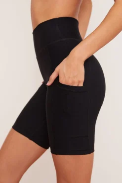 Wolven Recycled Bike Short With Pockets - Onyx Best Sellers