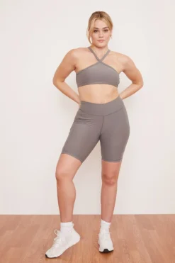 Wolven Recycled Bike Short With Pockets - Wolf Gray