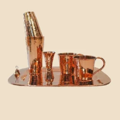 Sertodo Copper Recycled Copper Cocktail Set