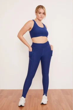 Wolven Recycled Legging With Pockets - Indigo Activewear + Athleisure