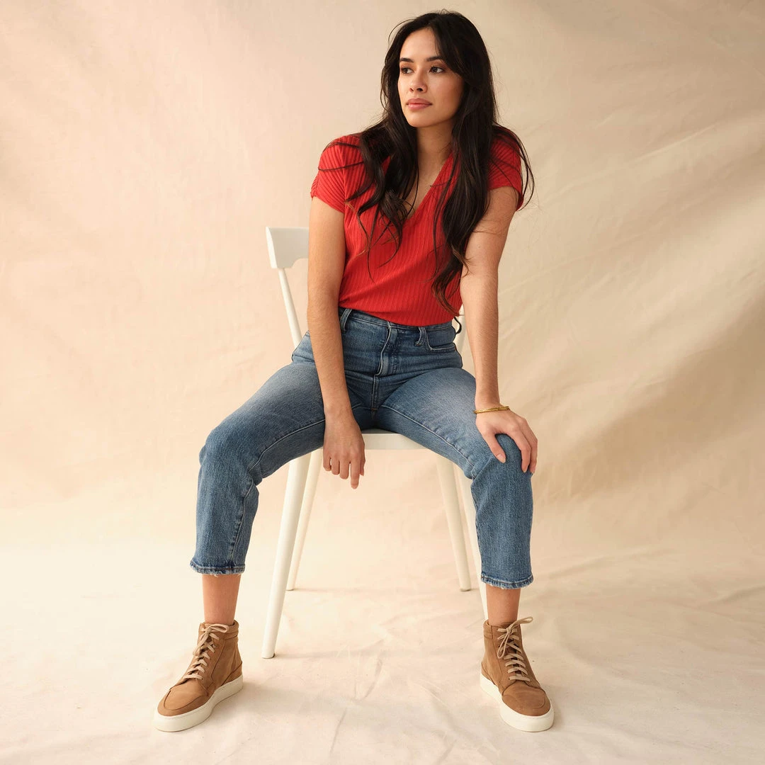 Nisolo Reina High Top Sneaker - Tobacco Sale 5 Nisolo Reina High Top Sneaker - Tobacco Sale