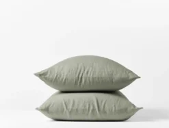 Coyuchi Home Goods Relaxed Linen Pillowcase Set - Laurel