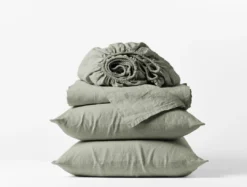 Coyuchi Home Goods Relaxed Linen Sheet Set - Laurel