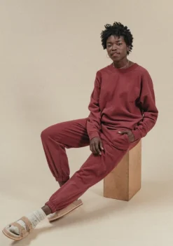 Poplinen René Jogger Sweatpant - Brick Clothing