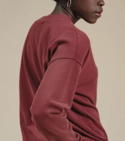 Poplinen René Jogger Sweatshirt - Brick Clothing