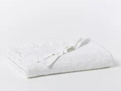 Coyuchi Home Goods Reyes Waffle Blanket - Alpine White