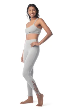 Synergy Organic Clothing Rhythm Yoga Bra - Heather Gray