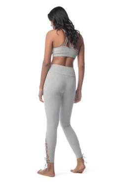 Synergy Organic Clothing Rhythm Yoga Bra - Heather Gray