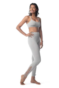 Synergy Organic Clothing Rhythm Yoga Bra - Heather Gray