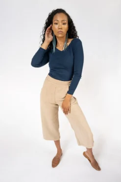 Tonlé Rib Upcycled V Neck Top 10 Tonlé Rib Upcycled V Neck Top