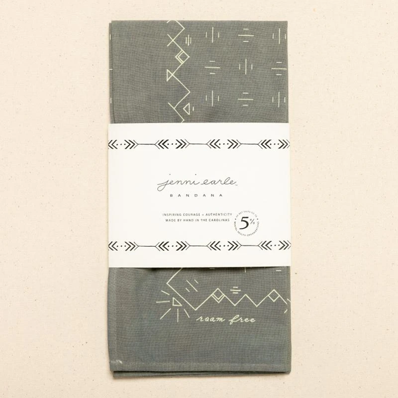 Jenni Earle Accessories Roam Free Bandana - Lichen 8 Jenni Earle Accessories Roam Free Bandana - Lichen