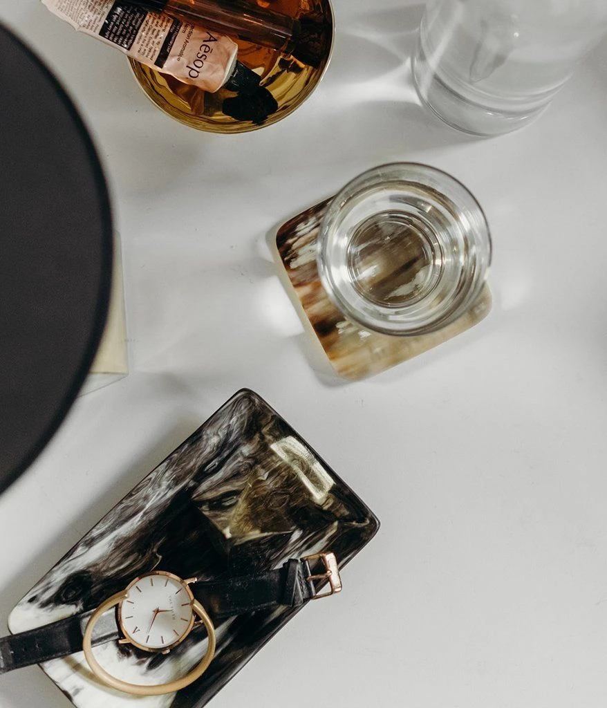 Rose & Fitzgerald Best Sellers Horn Heirloom Trays 4 Rose & Fitzgerald Best Sellers Horn Heirloom Trays