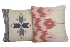Casa Amarosa Rosette Kilim Wool Throw Pillow Cover 17 Casa Amarosa Rosette Kilim Wool Throw Pillow Cover