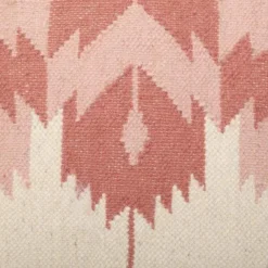 Casa Amarosa Rosette Kilim Wool Throw Pillow Cover 12 Casa Amarosa Rosette Kilim Wool Throw Pillow Cover