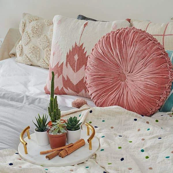 Casa Amarosa Rosette Kilim Wool Throw Pillow Cover 4 Casa Amarosa Rosette Kilim Wool Throw Pillow Cover