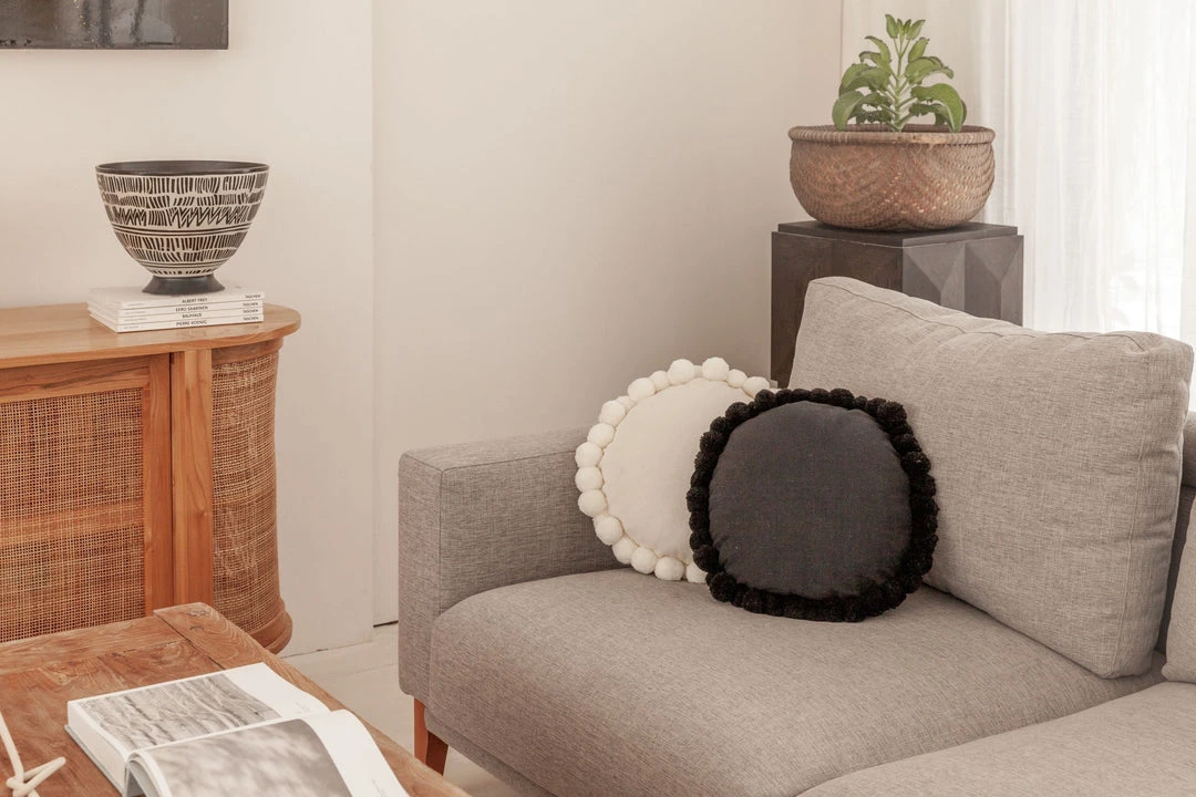 Village Thrive Round Pom Pom Throw Pillow Cover 8 Village Thrive Round Pom Pom Throw Pillow Cover