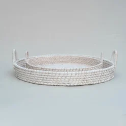 Amara New Arrivals Round Rattan Tray