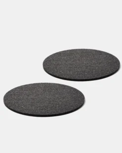 Slash Objects Kitchen + Dining Round Recycled Rubber Trivet Set