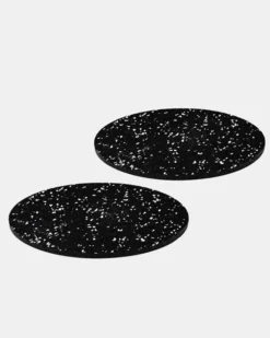 Slash Objects Kitchen + Dining Round Recycled Rubber Trivet Set