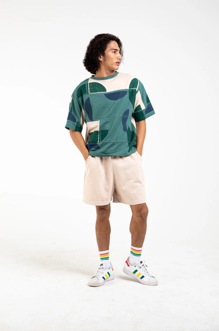 Tonlé Sabra Unisex Upcycled Shorts Clothing 3 Tonlé Sabra Unisex Upcycled Shorts Clothing