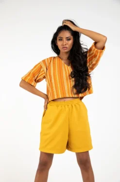 Tonlé Sabra Unisex Upcycled Shorts Clothing 17 Tonlé Sabra Unisex Upcycled Shorts Clothing