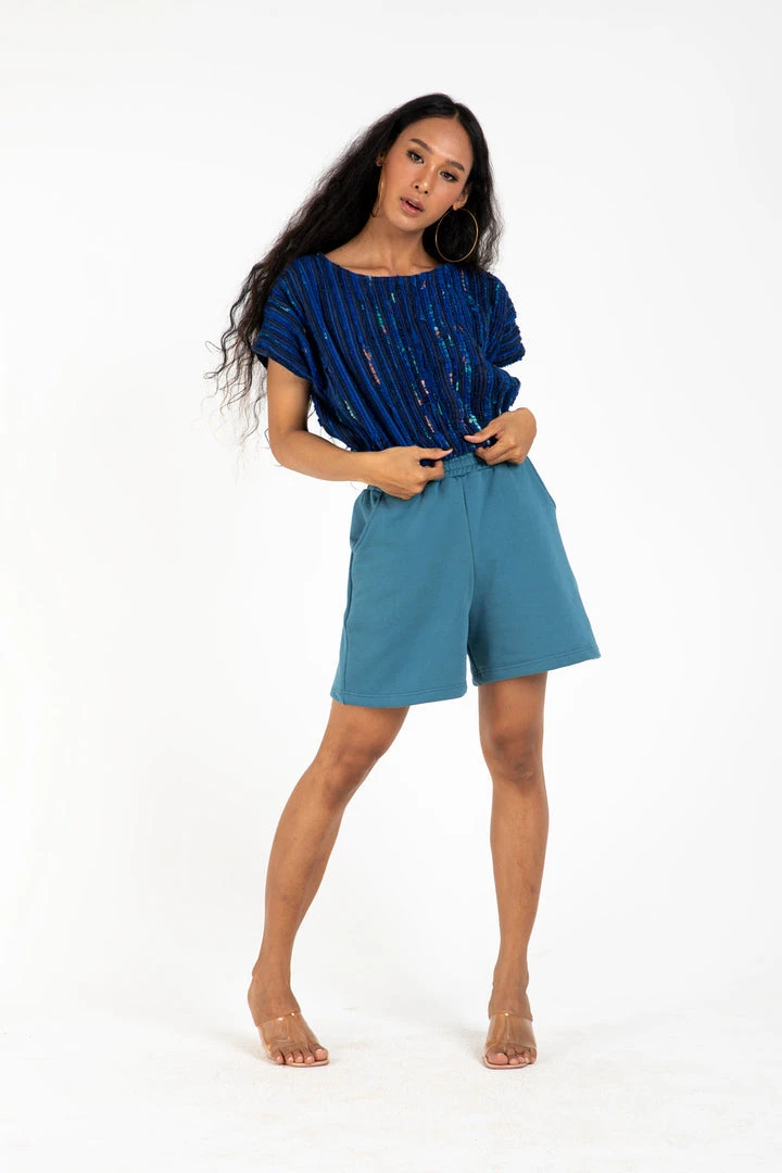 Tonlé Sabra Unisex Upcycled Shorts Clothing 6 Tonlé Sabra Unisex Upcycled Shorts Clothing