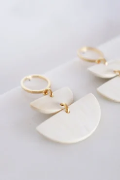 Hathorway Saigon II Horn Post Dangle Earrings - Light Special Occasion 5 Hathorway Saigon II Horn Post Dangle Earrings - Light Special Occasion