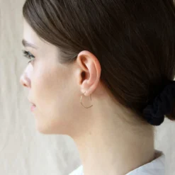 Salt + Still 14K Half Moon Earrings 6 Salt + Still 14K Half Moon Earrings