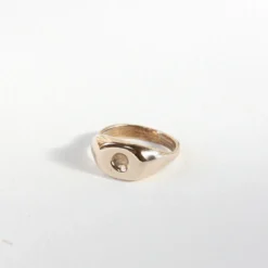 Salt + Still Dimple Signet Ring