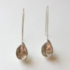 Salt + Still Egg Hollows Droplet Earrings