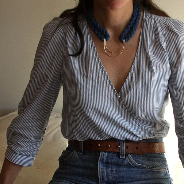 Salt + Still Fossa Necklace Handcrafted 4 Salt + Still Fossa Necklace Handcrafted