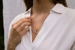 Salt + Still Heron Necklace