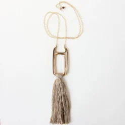Salt + Still Handcrafted Oblong Necklace