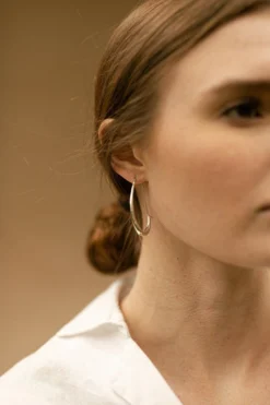 Salt + Still Jewelry Ovate Hoop Earrings