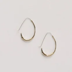 Salt + Still Jewelry Ovate Hoop Earrings