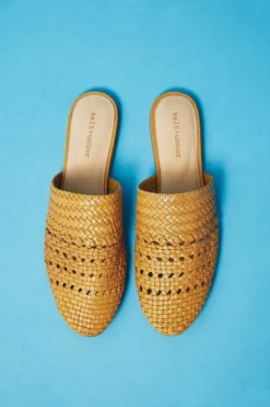 Salt & Umber Best Sellers Lily Mule - Mustard 20 Salt & Umber Best Sellers Lily Mule - Mustard