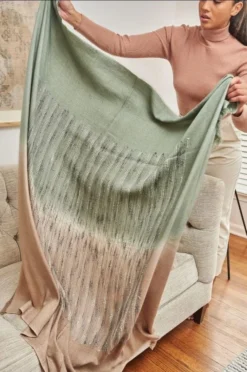 Studio Variously Salvia Merino Blanket