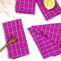 Archive New York San Lucas Plaid Napkin Set Kitchen + Dining