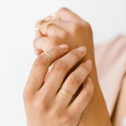 Sara Patino Jewelry Be Light Recycled Gold Stacking Ring 16 Sara Patino Jewelry Be Light Recycled Gold Stacking Ring