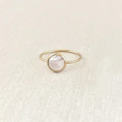 Sara Patino Jewelry Deep Pearl Recycled Gold Ring