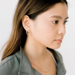 Sara Patino Jewelry Be Open Recycled Gold Earrings