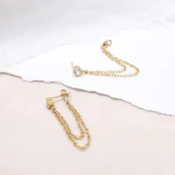 Sara Patino Jewelry Best Sellers Unity Recycled Gold Earrings - White Topaz 8 Sara Patino Jewelry Best Sellers Unity Recycled Gold Earrings - White Topaz