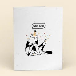 Cute Root Greeting Cards Sarcastic Cat Plantable Cards - 10 Pack